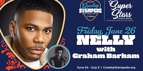 Nelly with Graham Barham at the Greeley Stampede