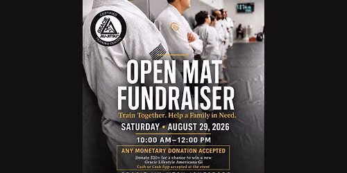 OPEN MAT FUNDRAISER
