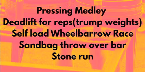 Summer Strongman\/woman Meet 2026