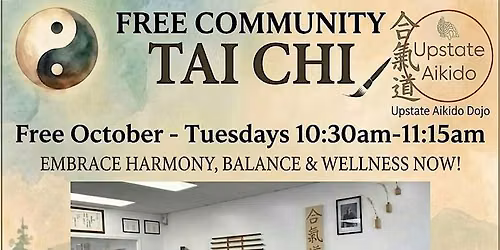FREE Tai Chi Tuesdays in October