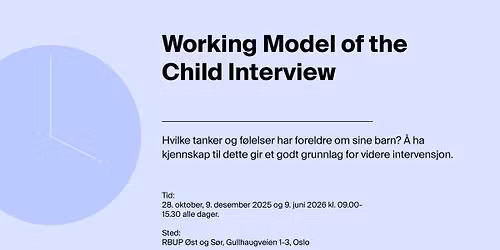 Working Model of the Child Interview