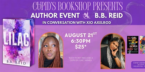 Author Event: Lilac by B.B. Reid at Cupid's Bookshop