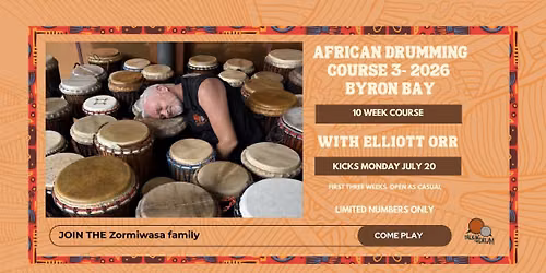 Byron African Drumming Course with Elliott Orr