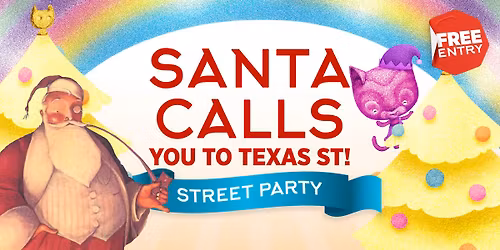 Santa Calls You to Texas St. Street Party 
