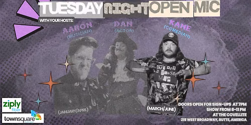 6\/23 Tuesday Night Open Mic hosted by Kane O'neill