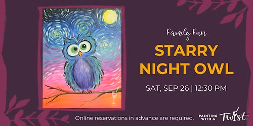 Family Painting Fun - Starry Owl