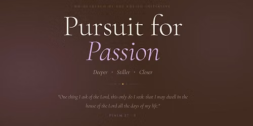 Pursuit for Passion Conference 2026