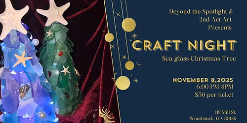 Sea Glass Christmas Tree - Craft Night