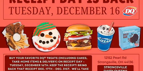 Receipt Day at Strongsville DQ\u00ae