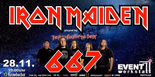 IRON MAIDEN celebrated by 667 The Neighbour of the Beast