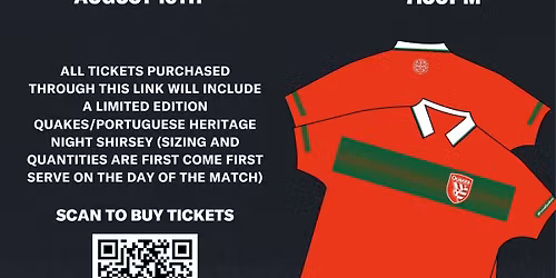 14th Annual Portuguese Heritage Night w\/ the Quakes!