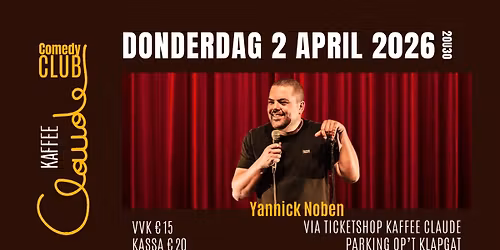 UITVERKOCHT Yannick Noben @Claude Comedy Club