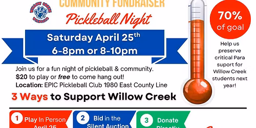 Willow Creek Elementary Fundraiser Night