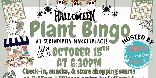 Halloween Plant Bingo at the Marketplace