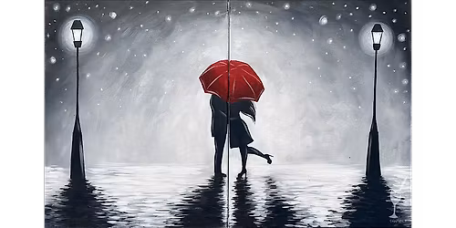 Rainy Romance Kiss - Paint and Sip in Houston | Classpop!\u2122