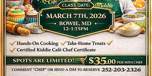 Kiddie Cafe Cooking Class