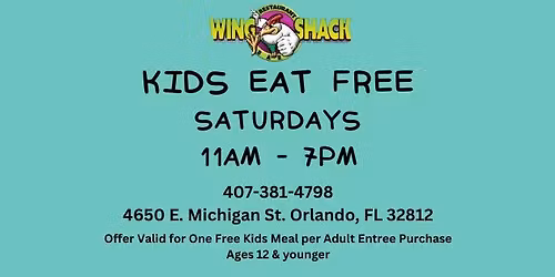 Kids Eat Free Saturday