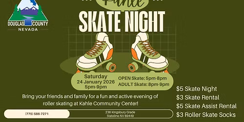 Skate Night at Kahle Community Center!