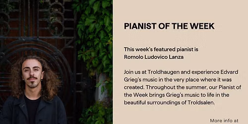This Week's Pianist: Romolo Ludovico Lanza