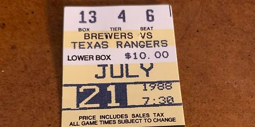 Milwaukee Brewers at Texas Rangers at Globe Life Field