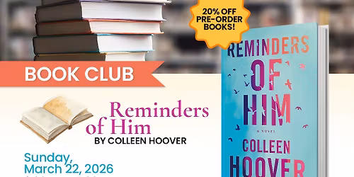 Book Club: Reminders of Him - Collen Hoover