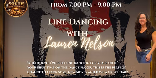 Line Dancing w\/ Lauren Nelson @18 South Restaurant and Saloon