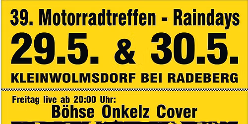 39. Raindays Motorradtreffen