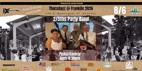 Thursdayz @ Franklin - Two Fifths Party Band