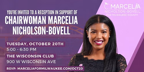 Support Marcelia Nicholson-Bovell at the Wisconsin Club