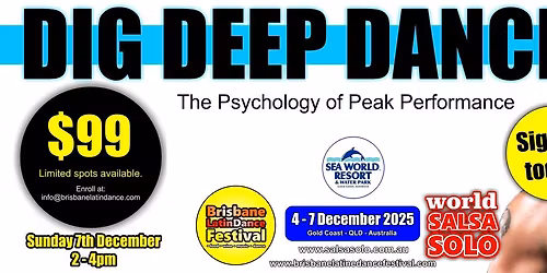 DIG DEEP DANCE - THE PSYCHOLOGY OF PEAK PERFORMANCE with OLIVER PINEDA