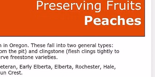 Peach water-bath canning 