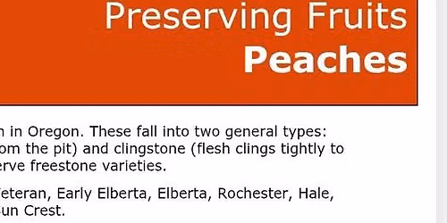 Peach water-bath canning 