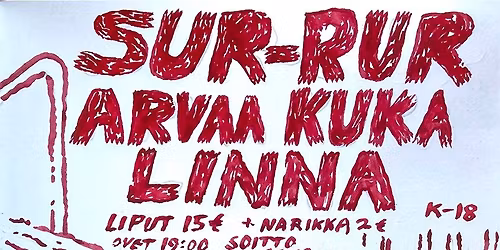 SUR-RUR, ARVAA KUKA, LINNA \/\/ Iloinen H\u00e4rk\u00e4, Turku 14.5.2026