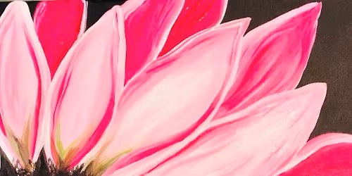Pink Flower Power Breast Cancer Fundraiser Paint & Sip at Aly Anne\u2019s