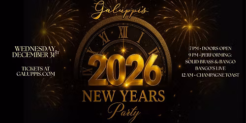 2026 New Years Party at Galuppi's in Pompano Beach