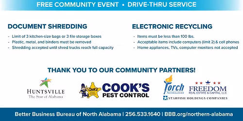 Huntsville Shred Day 2026