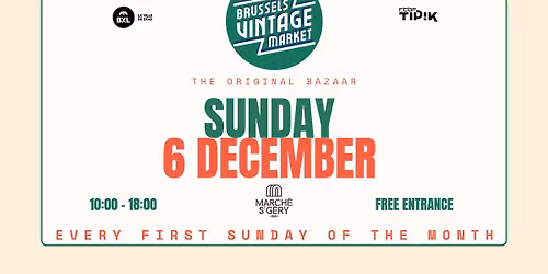 Brussels Vintage Market - 6 DECEMBER - MARCH\u00c9 HALLES SAINT GERY