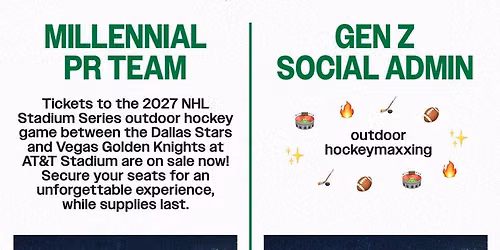 NHL Stadium Series - Vegas Golden Knights at Dallas Stars Tickets