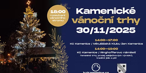 Kamenick\u00e9 v\u00e1no\u010dn\u00ed trhy s mikul\u00e1\u0161skou nad\u00edlkou \u0399 KC Kamenice \u0399 Ringhofferovo n\u00e1m.