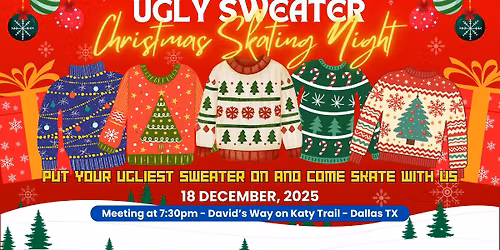 Ugly Christmas Sweater Skating Night