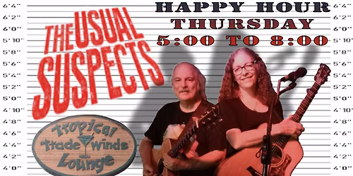 \ud83c\udf7aHappy Hour\ud83c\udf7bat the\ud83c\udf34Trade Winds Tropical Lounge\ud83c\udf34