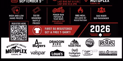 2nd Annual Willamette Valley Poker Run for Folds Of Honor