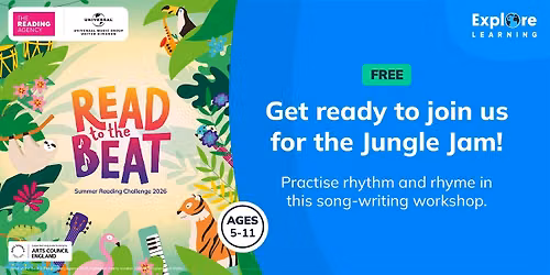 Swindon FREE Summer Reading Challenge workshop 'The Jungle Jam' ages 5-11