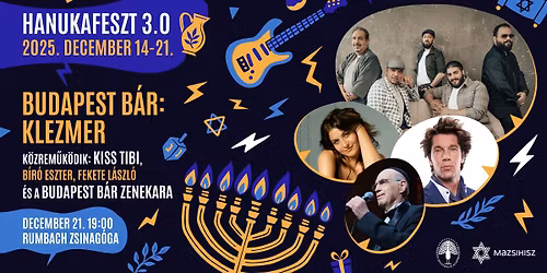 TELTH\u00c1Z \/\/ HanukaFeszt 3.0: Budapest B\u00e1r \u2013 Klezmer a Rumbachban
