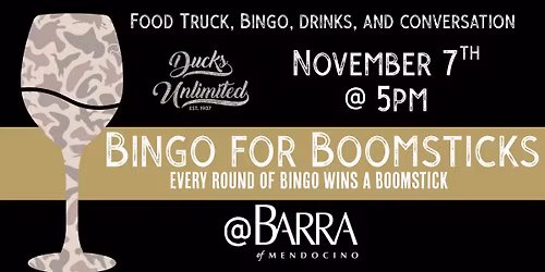 Bingo for Boomsticks @ Barra Winery