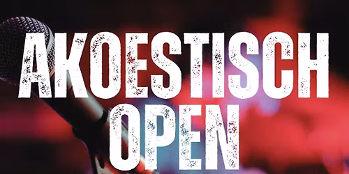 Akoestisch Open Podium