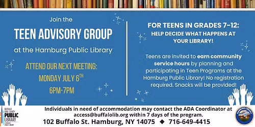 Teen Advisory Group (TAG)