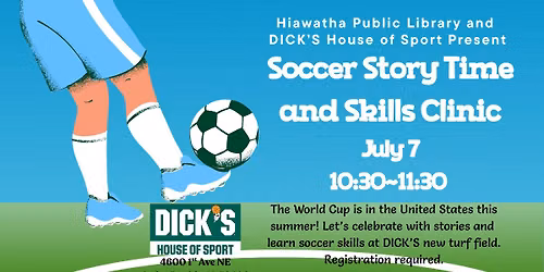Soccer Story Time and Skills Clinic