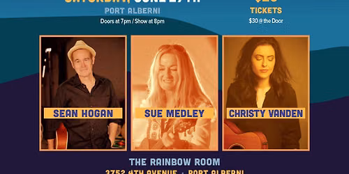 Sean Hogan \/ Sue Medley \/ Christy Vanden \/ Live @ The Rainbow Room