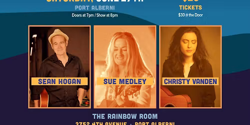 Sean Hogan \/ Sue Medley \/ Christy Vanden \/ Live @ The Rainbow Room